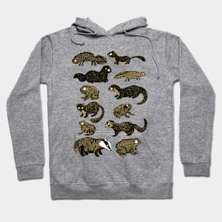 British Wildlife Illustrations Hoodie